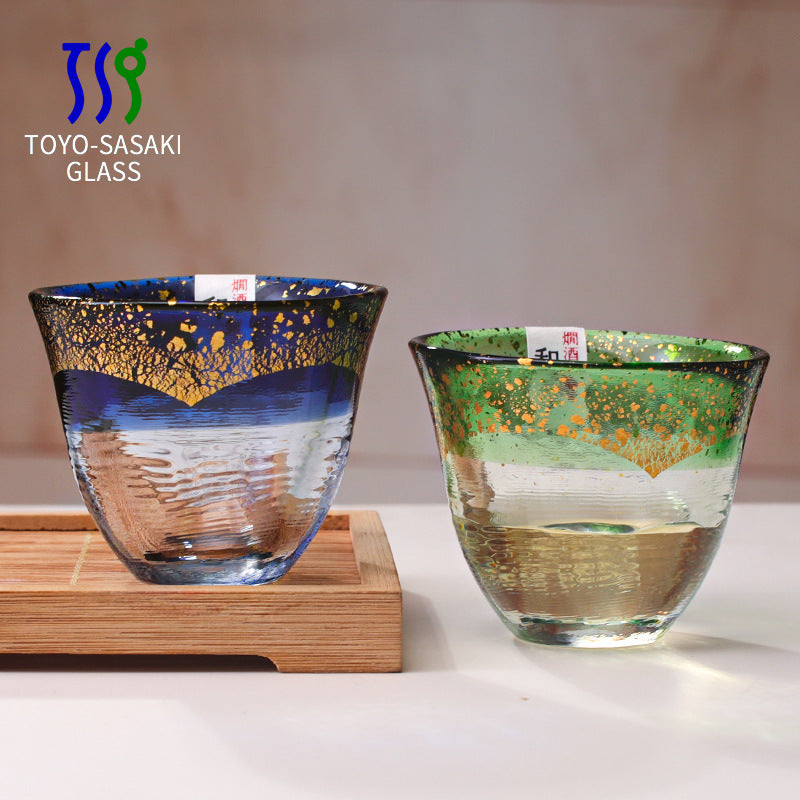 Sake Cup Japanese Gold Foil Crystal Glass – Toyo-Sasaki Kogei