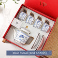 Blue Floral (Red Edition)