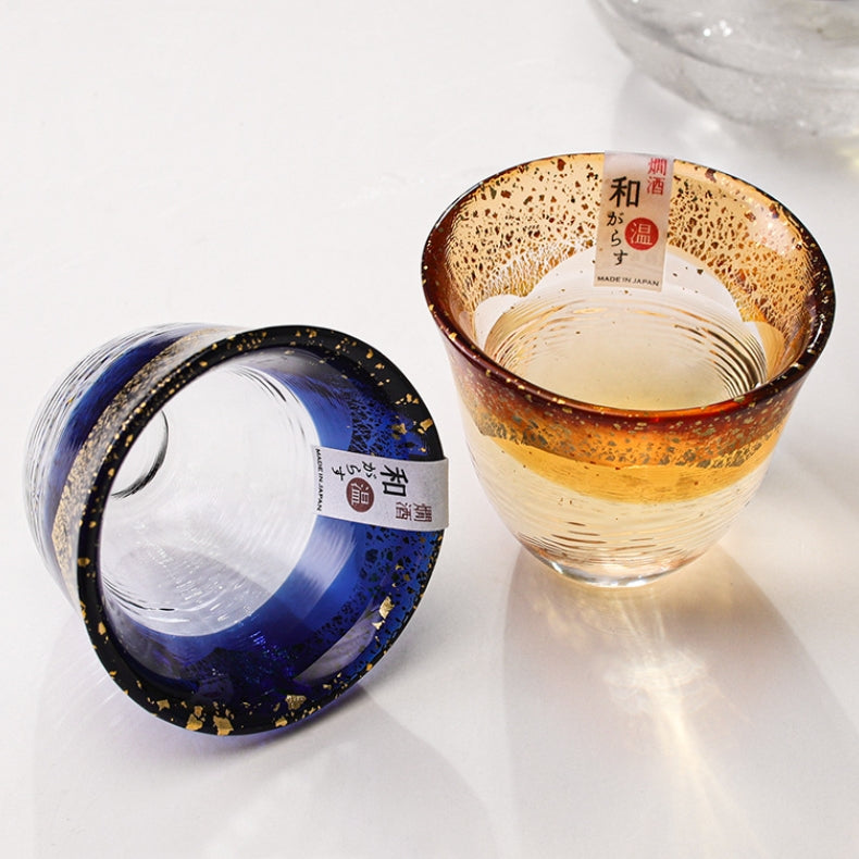 Sake Cup Japanese Gold Foil Crystal Glass – Toyo-Sasaki Kogei
