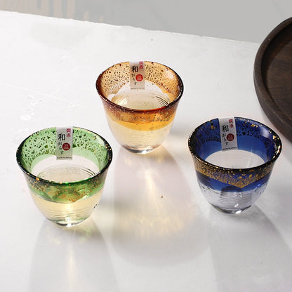 Sake Cup Japanese Gold Foil Crystal Glass – Toyo-Sasaki Kogei