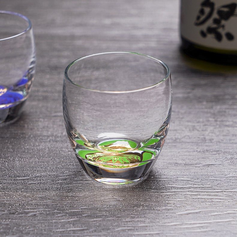 Sake Cup Set Japanese Gold Mt. Fuji Glass – Shochikubai 3pc