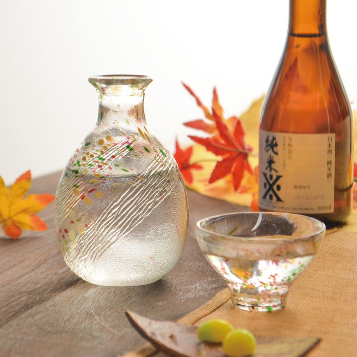 Sake Set Glass – Seasonal Handcrafted Flagon & Cup Collection