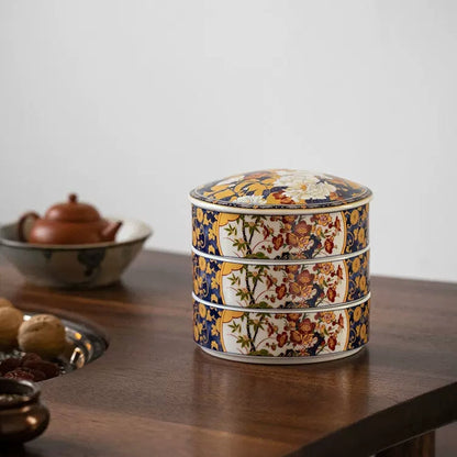 Jubako Box | Japanese Hasami Ware Handcrafted Ceramic Tiered Bento Gift Box