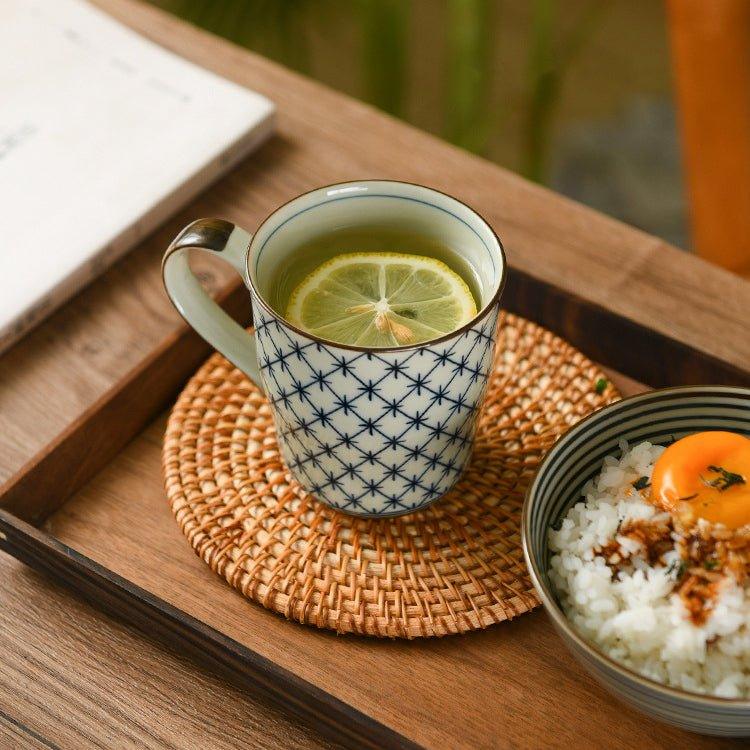 Ceramic Tea Cups Set of 5 Japanese Handcrafted Traditional Pattern Teacup Gift Set