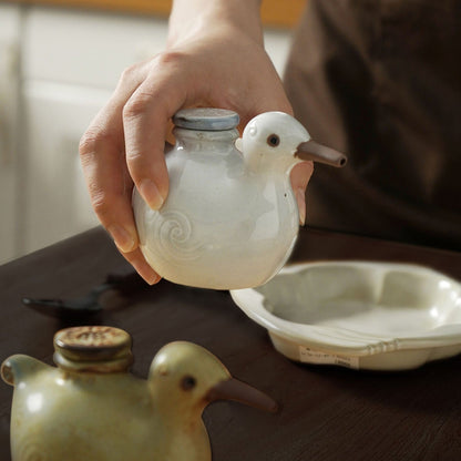 Soy Sauce Dispenser Duck Shape | Seto Ware Ceramic Handcrafted