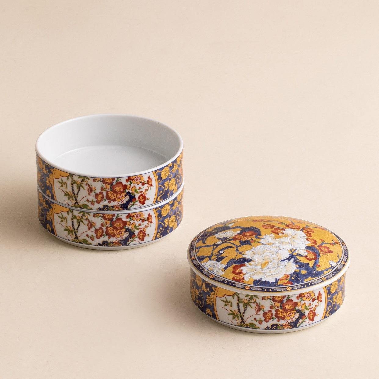Jubako Box | Japanese Hasami Ware Handcrafted Ceramic Tiered Bento Gift Box