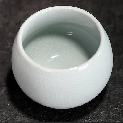 Ceramic Tea Cup Set of 5 – Handcrafted Rounded Teacups