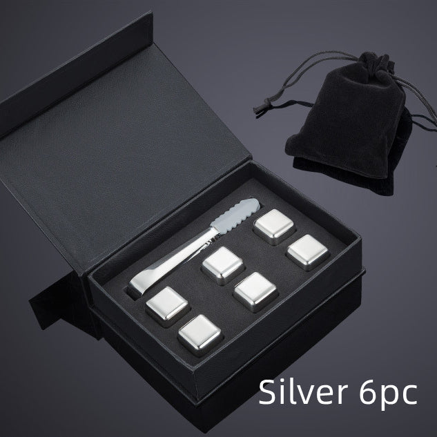 Stainless Steel Ice Cubes Set | Reusable Chilling Stones