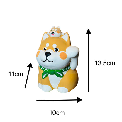 Japanese Shiba Inu Ceramic Coin Bank – Lucky Festive Gift