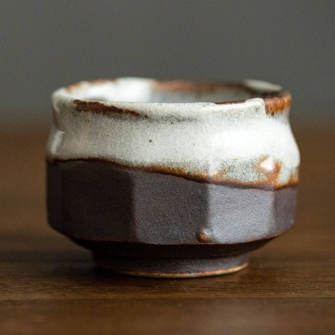 Tea Cup Set of 5 – Mino Ware Yusetsu Snow Melt Ceramic