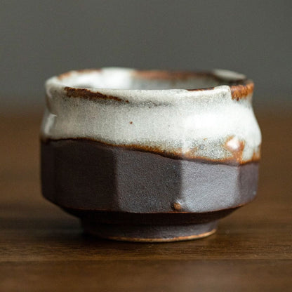 Tea Cup Set of 5 – Mino Ware Yusetsu Snow Melt Ceramic