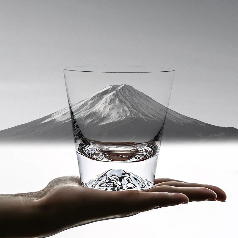 Whiskey Glass | Mount Fuji Edo Kiriko Handcrafted Japanese Snow Peak Edition