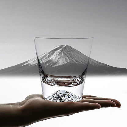 Whiskey Glass | Mount Fuji Edo Kiriko Handcrafted Japanese Snow Peak Edition