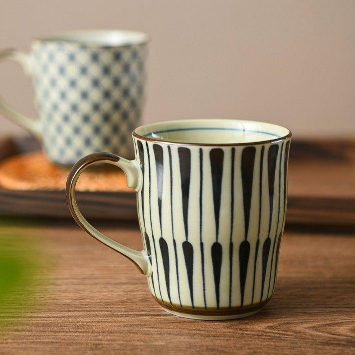 Ceramic Tea Cups Set of 5 Japanese Handcrafted Traditional Pattern Teacup Gift Set