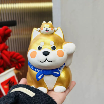 Japanese Shiba Inu Ceramic Coin Bank – Lucky Festive Gift