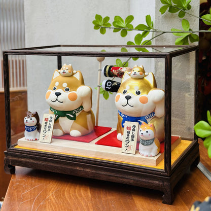 Japanese Shiba Inu Ceramic Coin Bank – Lucky Festive Gift