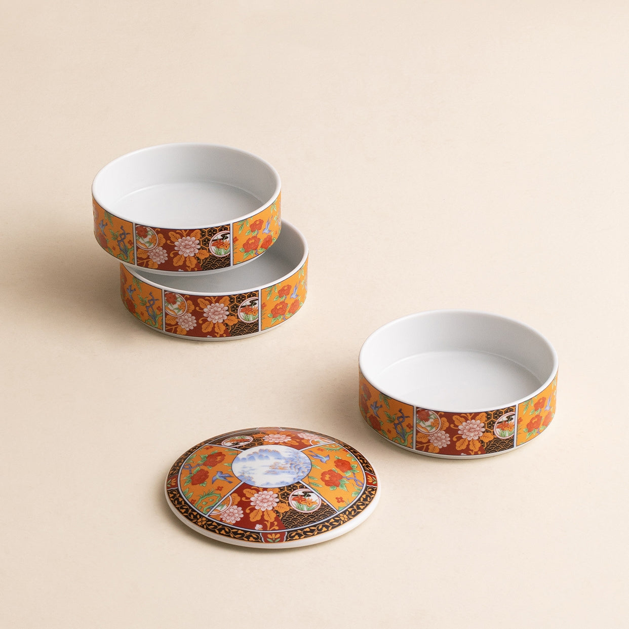 Jubako Box | Japanese Hasami Ware Handcrafted Ceramic Tiered Bento Gift Box
