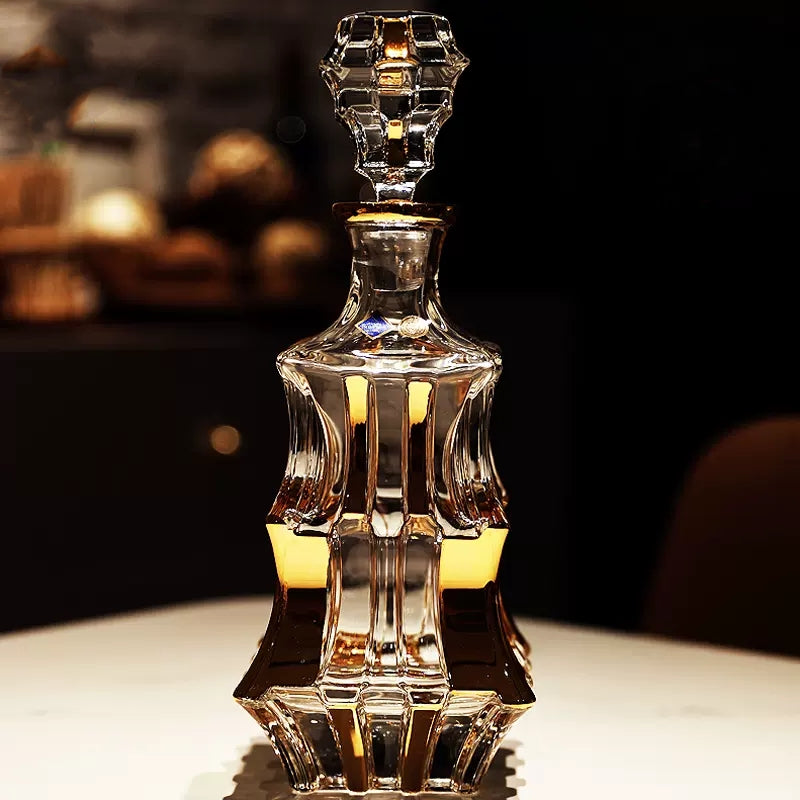 Crystal Whisky Decanter Set – Bohemia Royal Bohemian Glass