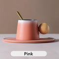 Ceramic Coffee Cup Set Thai Style | Cup Saucer & Teaspoon
