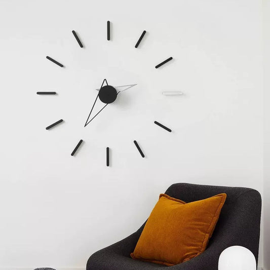 Wooden Wall Clock Backdrop Decor Modern Minimalist Wood Wall Clock Gold Silver Walnut Living Room Home Decor