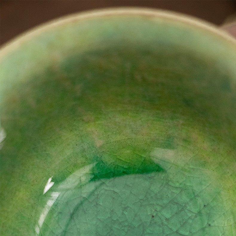 Tea Set | Japanese Mino Ware Jade Ceramic Teapot & 4 Cups Gift Set