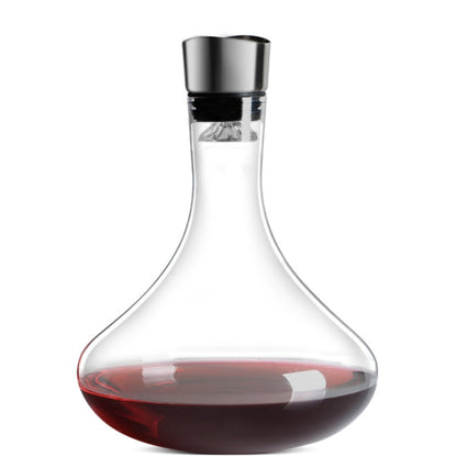 Wine Decanter Waterfall Crystal Glass – Handcrafted Aerating Red Wine Decanter with Cascade Design