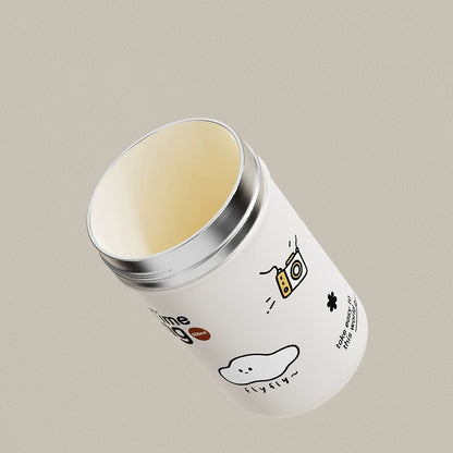 Insulated Thermos Ceramic Lined Stainless Steel | Cute Travel Mug