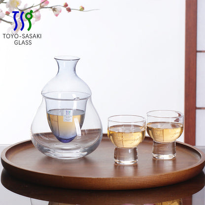 Sake Set Japanese Crystal Glass Decanter Gift Set – Sori Yanagi