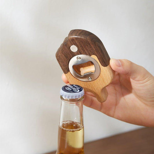 Wooden Bottle Opener – Popsicle Shape Handcrafted Bar Tool