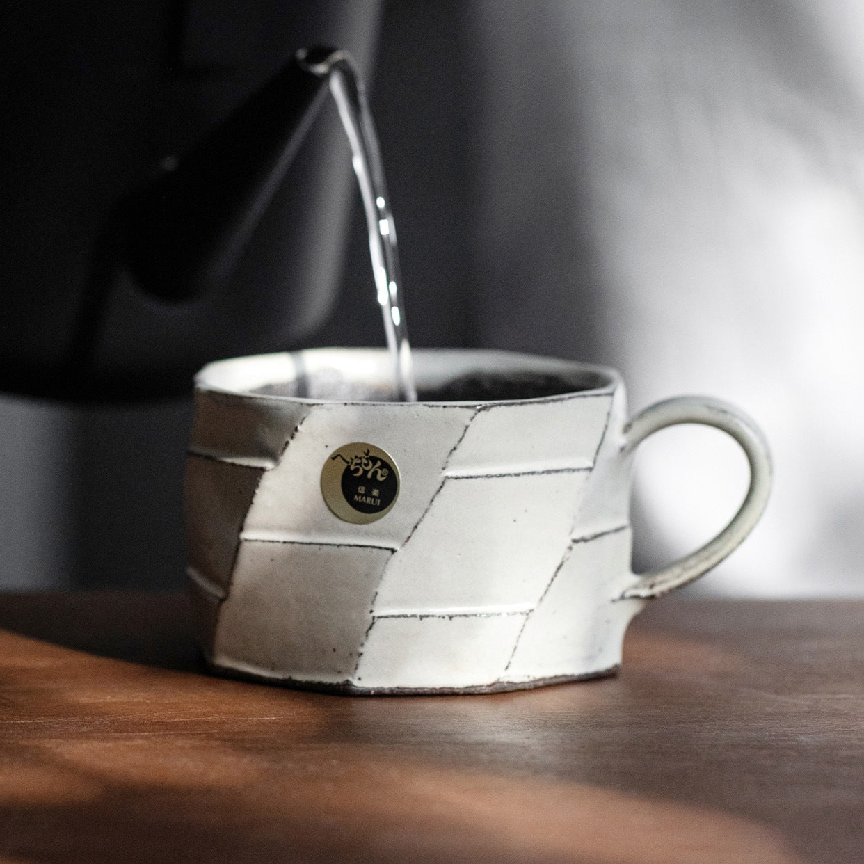 Ceramic Coffee Mug Wabi-Sabi | Shigaraki Ware Handcrafted