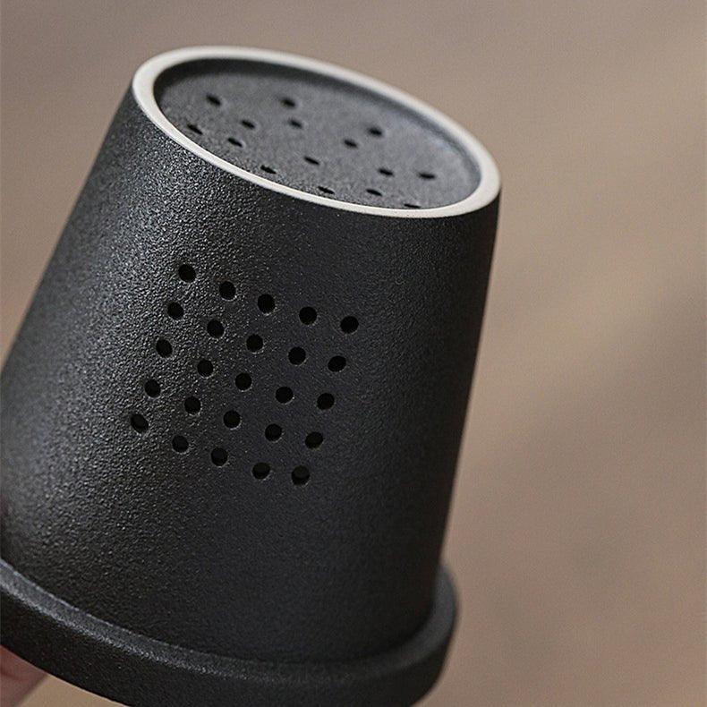 Ceramic Tea Cup with Filter – Mountain Design Large Capacity