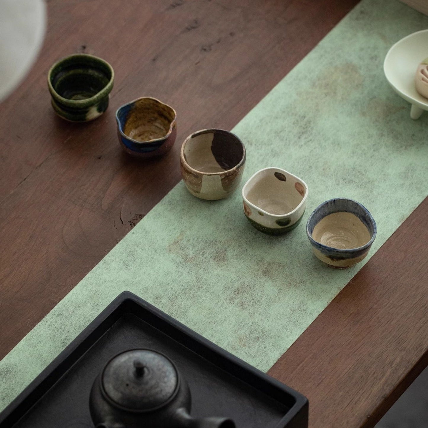 Ceramic Tea Cup Set of 5 – Mino Ware No-no-Shuukaku Harvest