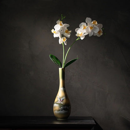 Japanese Ceramic Vase – Kutaniyaki Cloud Landscape Collection