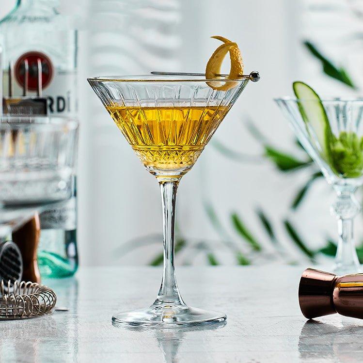 Martini Glasses Set of 2 – Patterned Cocktail Glassware