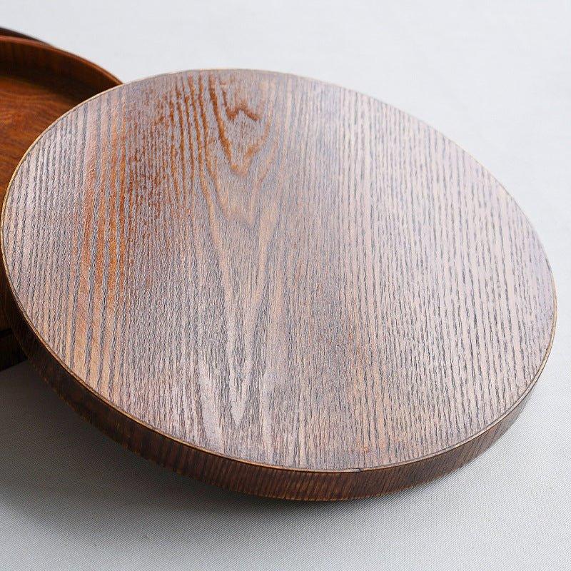 Willow Wood Tray Japanese Circular Round Serving Small Medium Large Moon