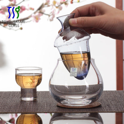 Sake Set Japanese Crystal Glass Decanter Gift Set – Sori Yanagi