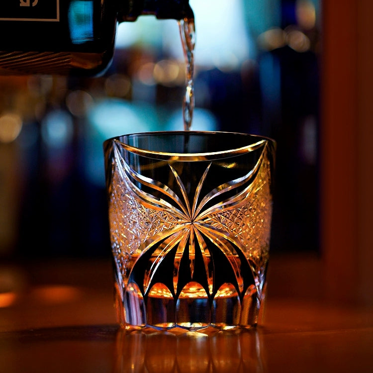 Whiskey Glass Edo Kiriko Lepidoptera – Japanese Cut Crystal Butterfly Tumbler
