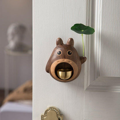 Wooden Doorbell with Chime – Totoro Handcrafted Home Decor