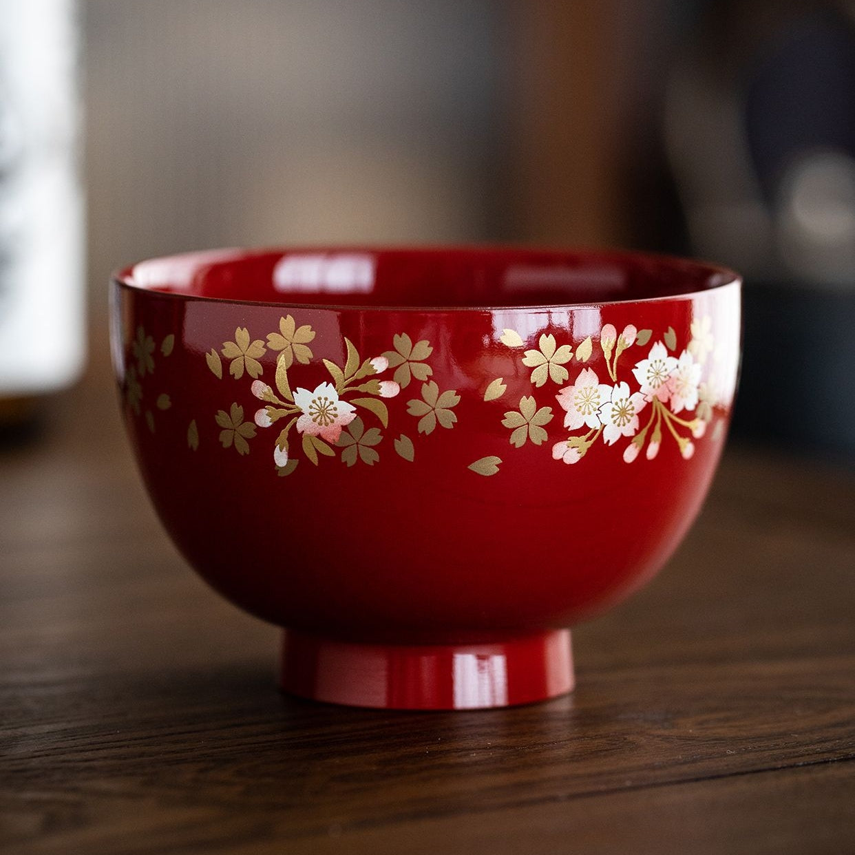 Japanese Lacquer Bowl Set Sakura | Yamanaka Shikki