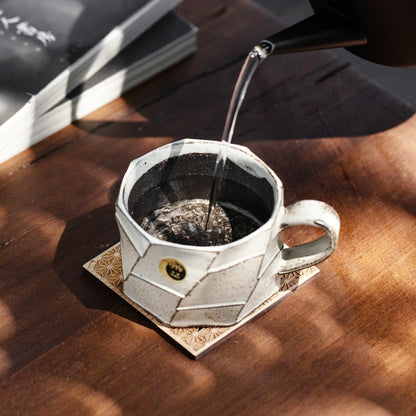 Ceramic Coffee Mug Wabi-Sabi | Shigaraki Ware Handcrafted
