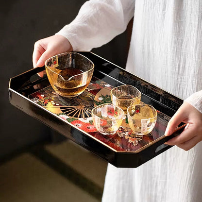 Japanese Lacquer Tray – Yamanaka Shikki Senbu Serving Tray
