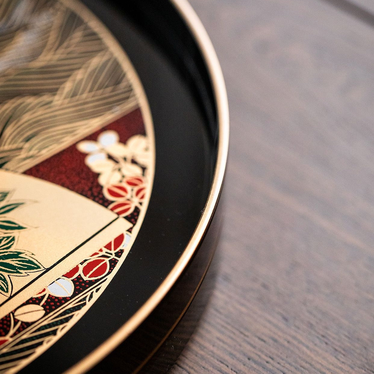 Japanese Lacquer Tray – Yamanaka Shikki Senbu Serving Tray