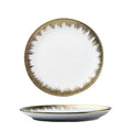 White with golden rim