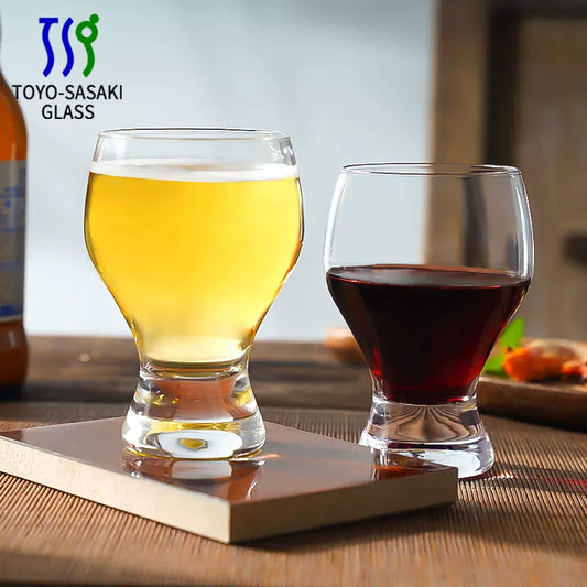 Beer Wine Glass Set Japanese Dual-Purpose – Toyo-Sasaki 2pc Gift
