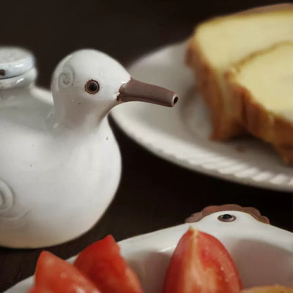 Soy Sauce Dispenser Duck Shape | Seto Ware Ceramic Handcrafted