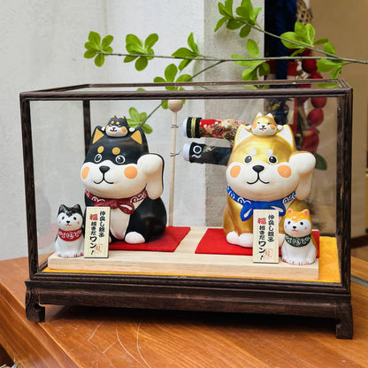 Japanese Shiba Inu Ceramic Coin Bank – Lucky Festive Gift