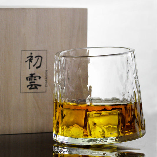 Whiskey Glass Chamvin Japanese Lead-Free Crystal Wooden Box Gift