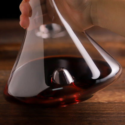 Wine Decanter Crystal Glass – Centerpoint Aerating Decanter for Wine & Spirits