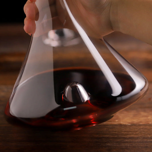 Wine Decanter Crystal Glass – Centerpoint Aerating Decanter for Wine & Spirits