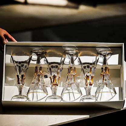 Crystal Wine Decanter Set – Bohemia Royal Gold Bohemian Glass